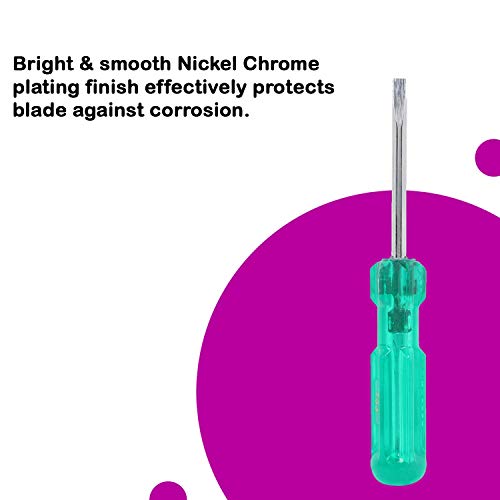 Image of Suzec Johnson Series 786 Two in One Screw Driver with 70 mm Blade Length and 6mm Blade Diameter (Green and Silver)