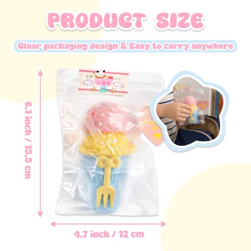 Image of Handmade taba ice Cream Squishy - Ultra-Soft Food-Grade Silicone Squeeze Kids Toys& Adults, Perfect Fidget Toys for Stress Relief, Sensory Play, and Kids Party Favors