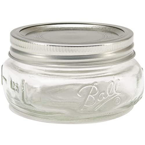 Ball Mason Wide Mouth Half Pint Jars - 8oz - 4 Jars Per Box