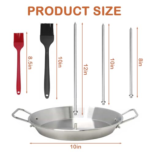 Máquina de kebab de acero inoxidable con base estable para filetes y brochetas 3