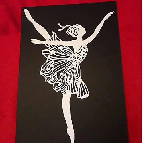 Yeyert 3pcs Beautiful Ballet Girl Metal Die Cuts for Card Making,Dance Ballet Girl Card Cutting Dies Cut Stencils DIY Scrapbooking Album Decorative Embossing Paper Card Embossing Craft