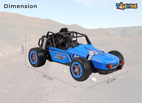 Image of Toyshine1:20 Scale Mud Race Buggy Remote Control High-Speed Off Road Rock Fast Racing Vehicle Electric RC Car for Kids Adults - Blue