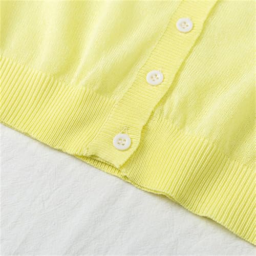 Children's Boys Girls Lightweight Knitting Cardigan Sweater V Neck Long Sleeve Button Down Knitted Tops Clothes2