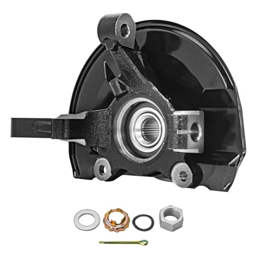 Image of Detroit Axle - Front Right Steering Knuckle for 2007-2017 Dodge Caliber Jeep Compass Patriot, Steering Knuckle & Wheel Bearing Hub Assembly 2008 2009 2010 2011 2012 2013 22014 2015 2016 Replacement