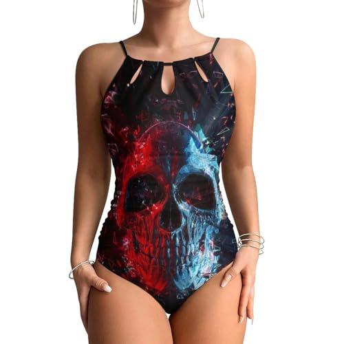 Beachwear tendance pour vos vacances avec le maillot de bain crâne rouge