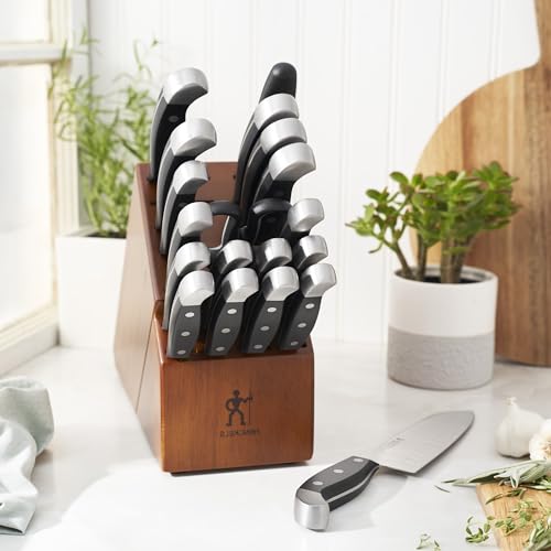 Image of Henckels Statement 20-Pc Knife Set, Razor-Sharp, German Engineered, Brown