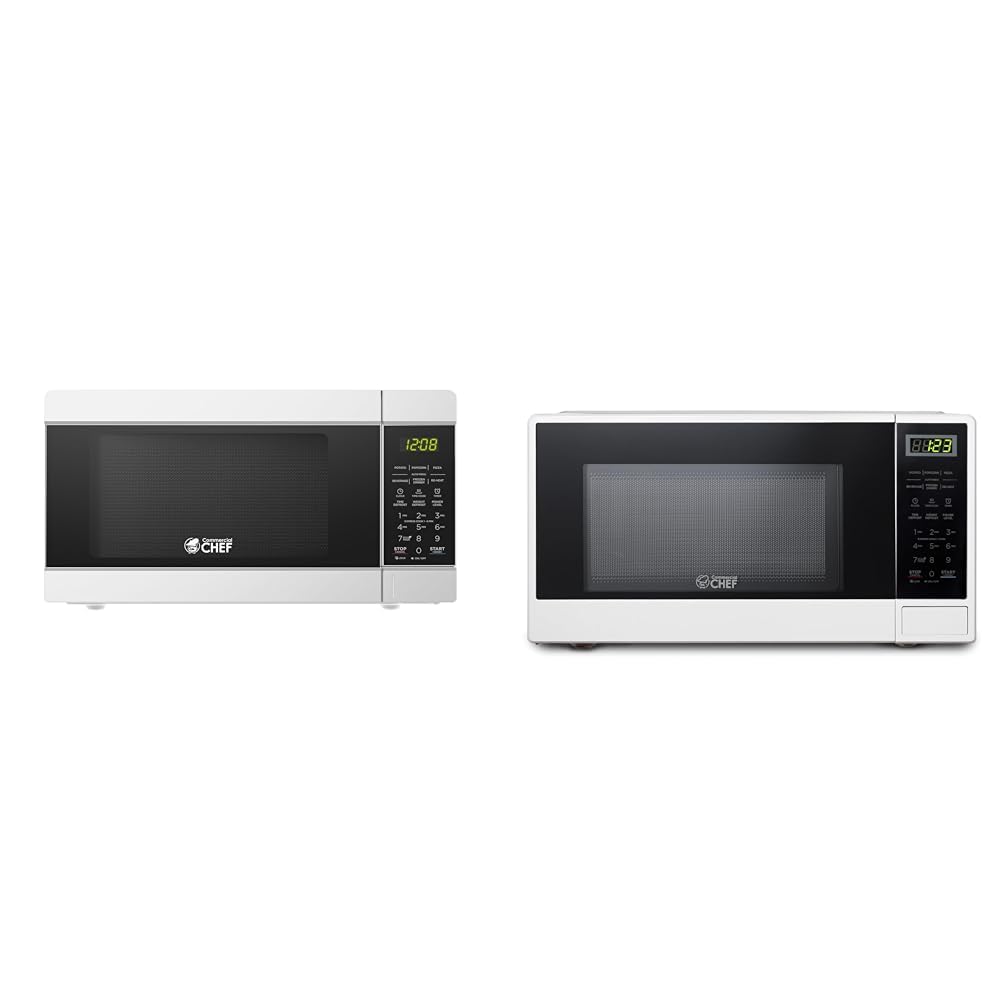 COMMERCIAL CHEF 0 9 Cu Ft Microwave with 10 Power Levels 1 1 Cu Ft Microwave with 10