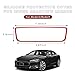Ohleats Car Rear View Mirror Protector Frame, Silicone Auto Rearview Edge Protection Cover Compatible with Model 3 Model Y, Interior Rear View Trim Frame Decoration, Car Accessories (Red)