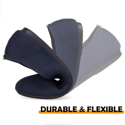 Image of Frank Mully Women's Ballet Flats Round Toe Walking Flats Slip On Work Shoes Knitted Flats Shoes for Woman Soft Lightweight