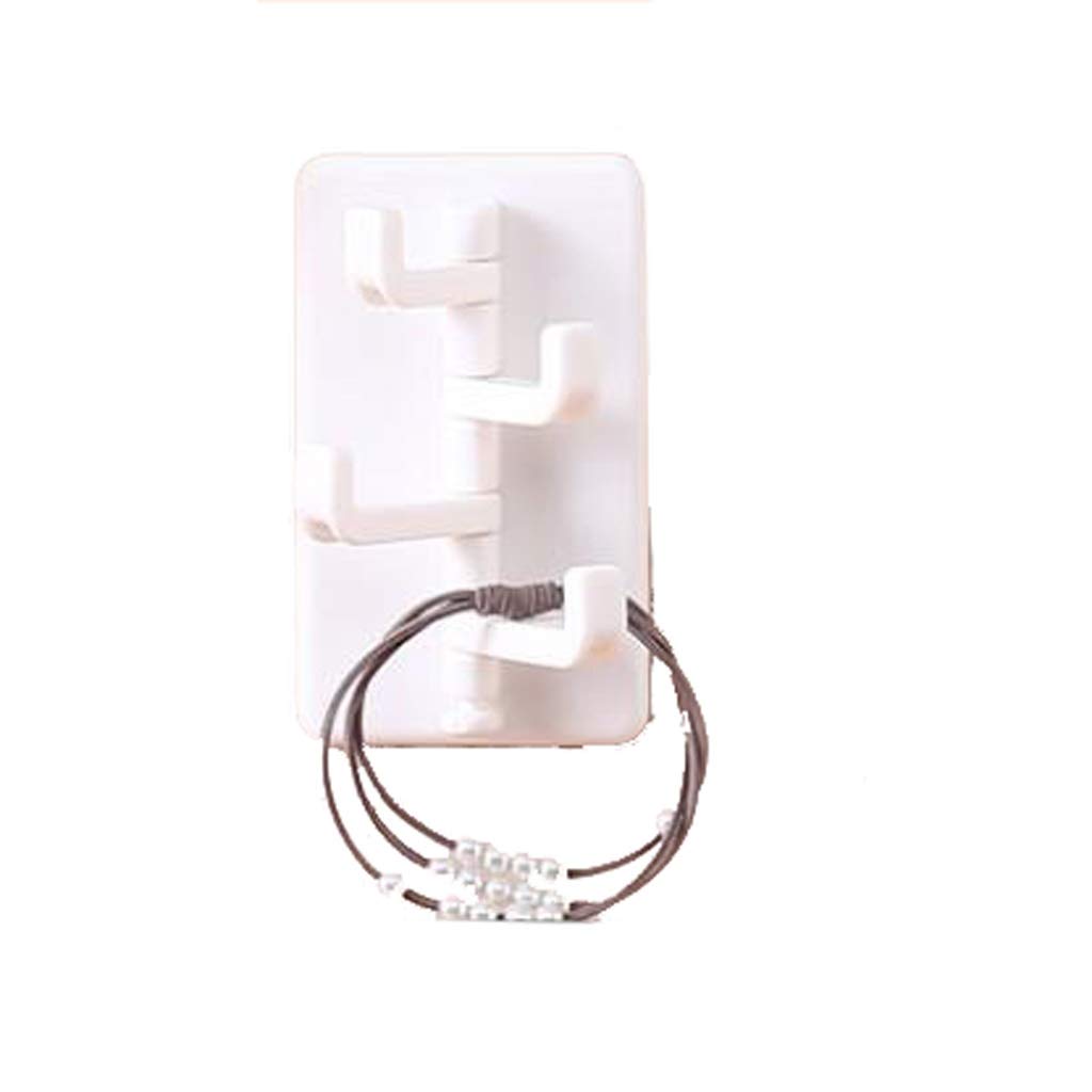Genérico Toallero Gancho para Arriba 2 Paquetes de Ganchos giratorios Toallero Baño Montado en la Pared Estante de reinicio Sin Perforaciones Sin Rastro Ganchos Adhesivo Fuerte (Color: D) w