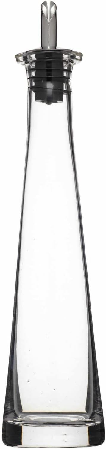KitchenCraft World of Flavours Italian Vinegar Bottle/Oil Pourer, Glass, Pyramid Design, 200 ml