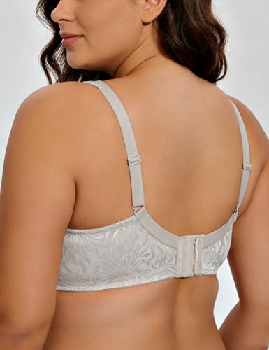 Image of Wingslove Women's Full Coverage Non Padded Comfort Minimizer Wire-Free Bra Plus Size