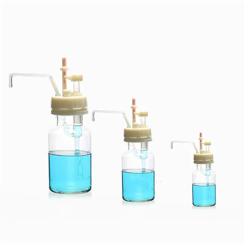 Dispensador de tapas de botellas de laboratorio, dispensador de reactivos de vidrio, dispensador de líquido semiautomático transparente, volumen ajustable/fijo 0,1-10ml 1/PK(1-10ml 1000ml Bottle)