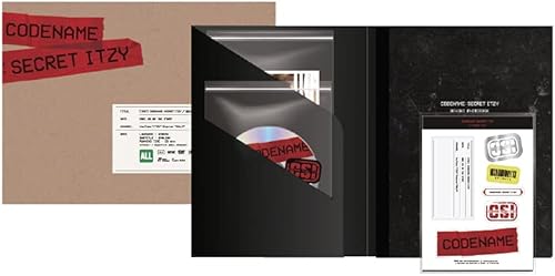 JYP Ent. [DVD] ITZY - Nombre en clave: Secret ITZY Behind DVD PHOTOBOOK Package+Juego de tarjetas fotográficas adicionales (KTMCD0882)