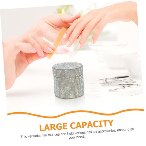 Gobelet pour ongles en acrylique pour monomère et strass - 3
