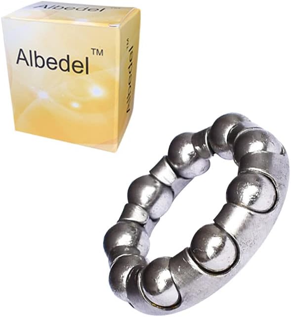 Albedel Bike Ball Bearing 1/4" x 9 Balls Retainer Crank Bearing Replacement Bottom Bracket Repair Parts Accessories for Cycling Bicycle MTB Mountain Bike