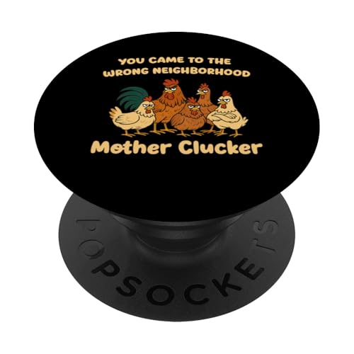 Humor Divertido de Pollo para Agricultores y colonos PopSockets...