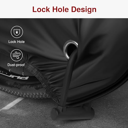 Puroma Bike Cover Waterproof Outdoor Bicycle Windproof Cover for 1-3 Bikes - image 6