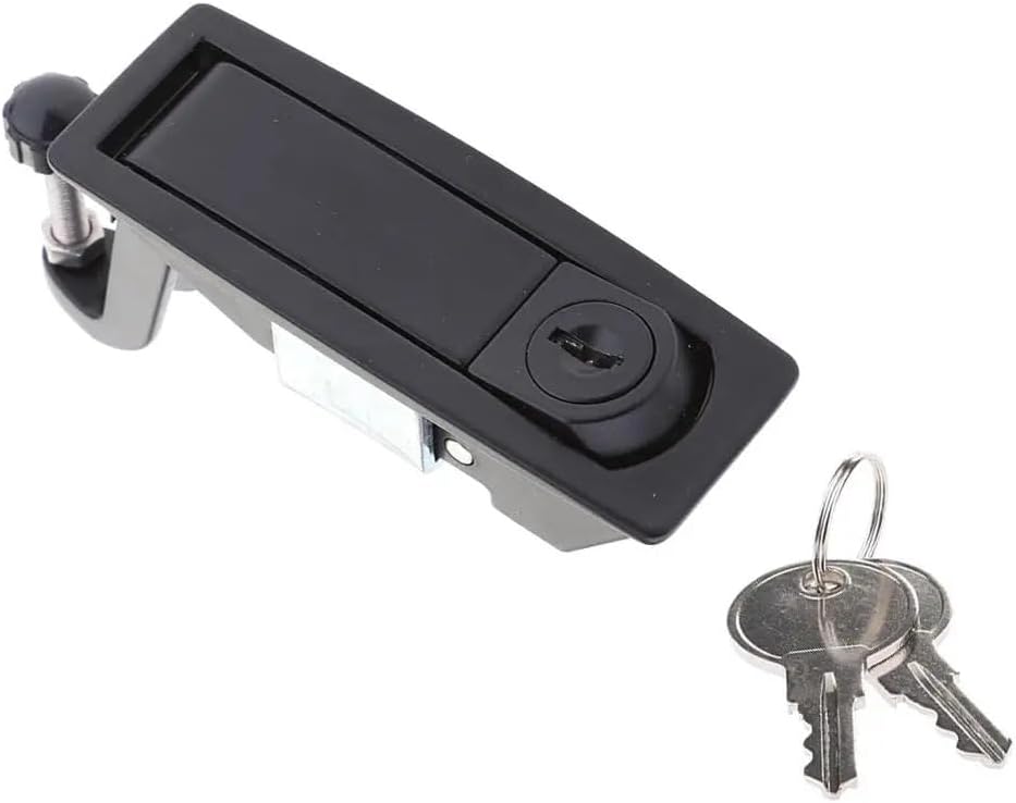 RV Baggage Compartment Door Lock - Flush Lever Compression Locking Latch w/Keys for Boat Door Cabinet Cockpit Floor