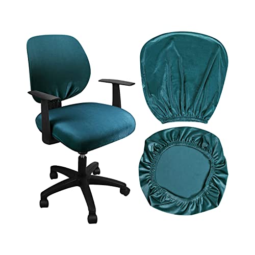 QOEUCME Fundas de Silla de Oficina Fundas de Silla de Escritorio de Computadora Elástica Protectores de Cojín de Asiento de Silla Fundas para...