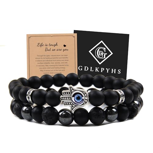 GDLKPYHS Black Obsidian Bracelet