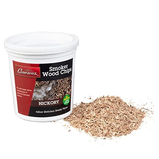 Camerons All Natural Extra Fine Hickory BBQ Wood Chips for Smokers (1 Pint, 0.473L)- Kiln Dried Wood Sawdust Shavings for Cocktail Smoking Guns, Stovetop Smokers, Smoke Boxes - Barbecue Grilling Gifts