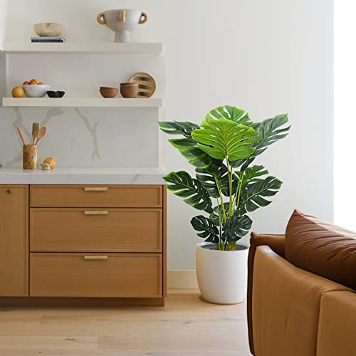 Yepdin Artificial Monstera Plant 43 Inch Artificial Monstera Tree With Plastic Pot For Office And Home Decor, Tall Faux Plant For Indoors And Outdoors, Artificial Silk Trees Housewarming Gift #TOP4