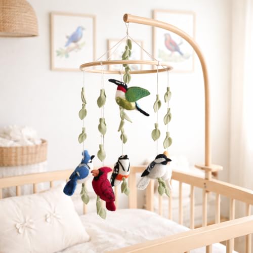 Mobile de berceau oiseau américain pour apaiser les nuits de bébé dans sa chambre d'enfant