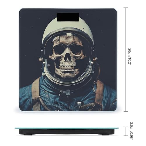 Báscula Digital de Baño con Diseño Calavera y Pantalla LCD miniatura 2