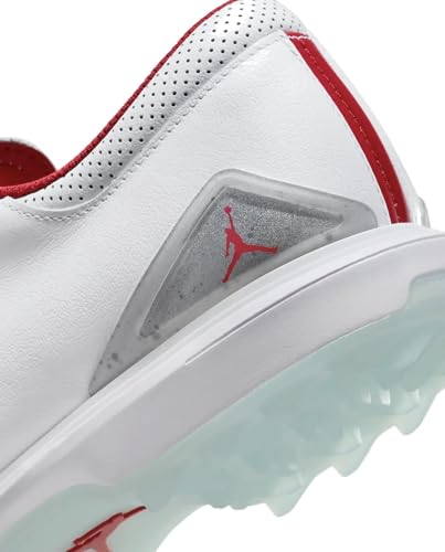 NIKE Jordan ADG 5 Men's Golf Shoes FQ6642 (White/Metallic Silver/Blue Tint/Fire Red 101) UK 10.5 (EU 45.5) - Image 9