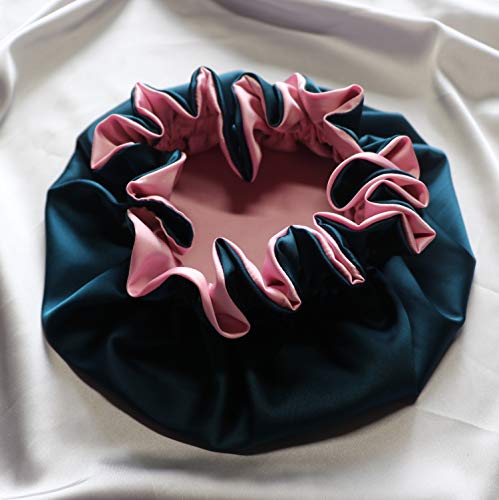 Image of AKISS Baby Infant Newborn Toddler Satin Silk Hair Bonnet for Baby Girl Boy Sleeping Kids Cap Hat