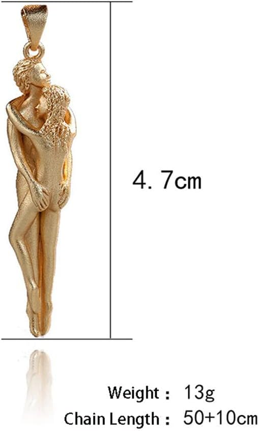 Couple Hug Necklace Pendant Simple Affectionate Snuggle Hugging Necklace Valentine's Day Gift for Women Lover - Image 4