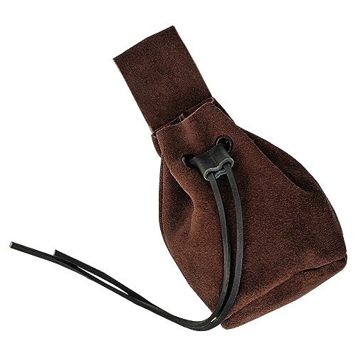 Mythrojan Medieval Drawstring Belt Bag, Ideal for SCA LARP Reenactment & Ren Fair