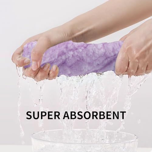NALIVO Extra Large Bath Towel Sheet-40x80 Inches Oversized,Super Soft,Quick Dry,Microfiber Shower Towels Highly Absorbent,Plush Bathroom Towels for Adults, Premium Quality (Lavender, 2PCS) by NALIVO - Used condition - Image 6