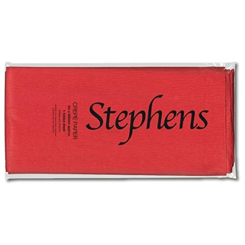 Stephens Red Crepe Paper for Crafting Cover