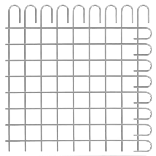 MAGICLULU 100pcs Stainless Steel Fence Ties with Doublehook Design, Heavy Duty Wire Fence Fastening Tools, 8in Length for Chain Link Fencing Wire Repair at Worksites and Coastal Areas