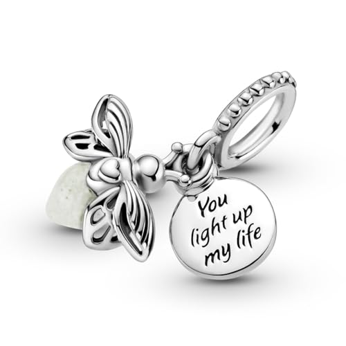 Pandora Glow-in-the-Dark Firefly Dangle Charm - Compatible Moments Bracelets - Jewelry for Women - Gift for Women - Made with Sterling Silver4