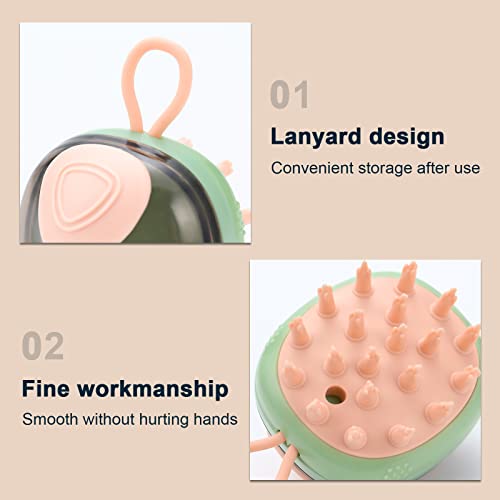 Vczone Dog Massage Bath Brush，Pet Grooming Bath Brush With Cleaning And Massage Functions, Soft Silicone Brush For Dogs And Cats (Blue) #TOP2