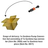 Gardena Profi-System Pumpen-Anschlusssatz: Schlauchkupplung für 19 mm (3/4 Zoll)-Schläuche, für einen höheren Wasserdurchfluss (1752-20)