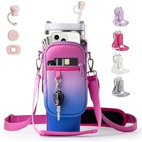 Borsa Termica In Neoprene Per Bottiglia Stanley 1,18L – Con Tasca Per Cellulare E Tracolla Regolabile, Accessorio Da Viaggio E Palestra - 6