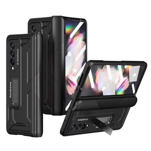 Étui pour Samsung Galaxy Z Fold 6 antichoc pliable noir avec fente stylo