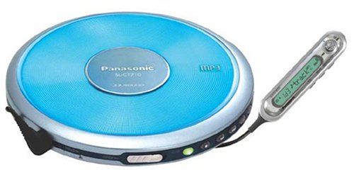 パナソニック ポータブルCDプレーヤー ブルー SL-CT710-A