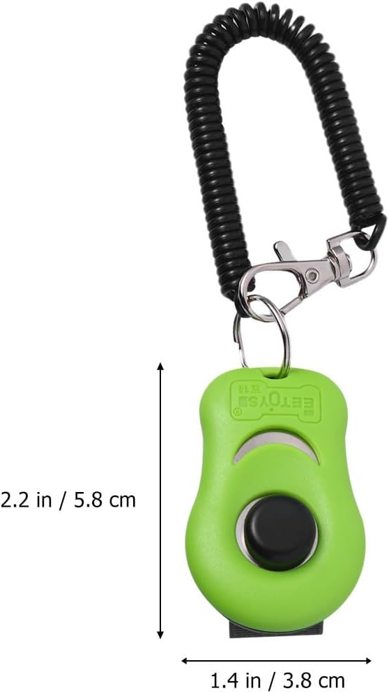 Pet Training Sound Trainer for Dog and Chicken with Distinct Whistle Green Abs Material Obedience and Agility Training Tool for Education