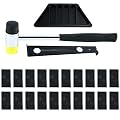 Laminate Wood Flooring Installation Kit, Professional Flooring Tools with 1 Rubber Tapping Block, 1 Pull Bar, 1 Double Headed Mallet and 20 Spacers
