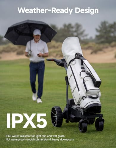 image for KEMIMOTO ApexR Electric Golf Cart with Power Assist Mode, 492FT Remote