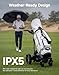 KEMIMOTO ApexR Electric Golf Cart with Power Assist Mode, 492FT Remote Control, Dual 240W Motor 36 Hole Battery, IPX5 Water Resistant Compact Folding Golf Caddy w/USB-C, Drink & Umbrella Holder