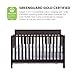 Oxford Baby Logan 4-in-1 Convertible Baby Crib, Espresso Brown, GreenGuard Gold Certified