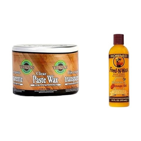 Trewax 12.35-Ounce Paste Wax and Howard 16-Ounce Wood Polish Bundle Cover