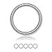 Produktbild Ganzoo O - Ring Stahl, 5 Stück, 40mm außen, geschweißt Nicht-rostend, für Paracord 550