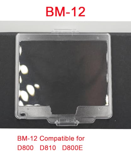 ADQQUI Transparente ABS-Displayschutzfolie, LCD-Displayschutzfolie für D800/D810/D800E SLR-Kamera, BM-12 (2 Stück)